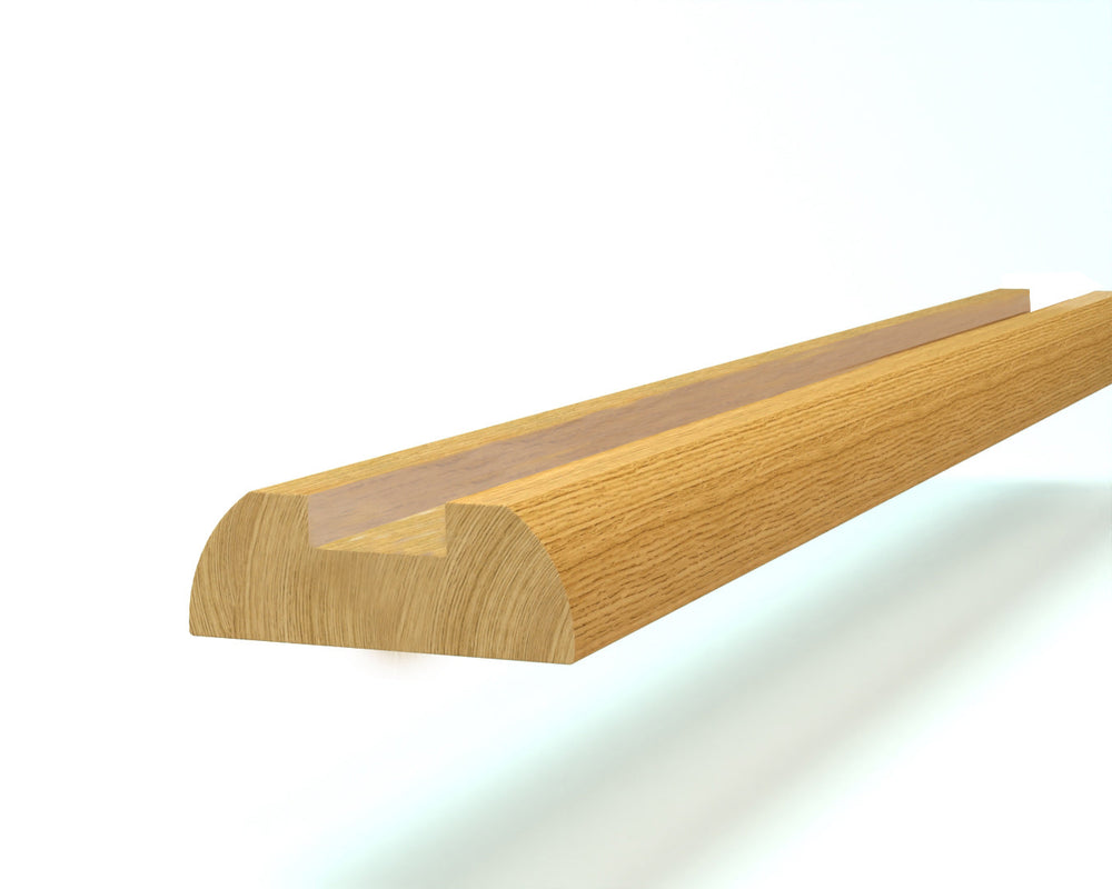 
                  
                    Oak Ikon Baserail - 70mm x 25mm - available without Groove, 10mm, 13mm,  32mm and 41mm Groove + Infill
                  
                