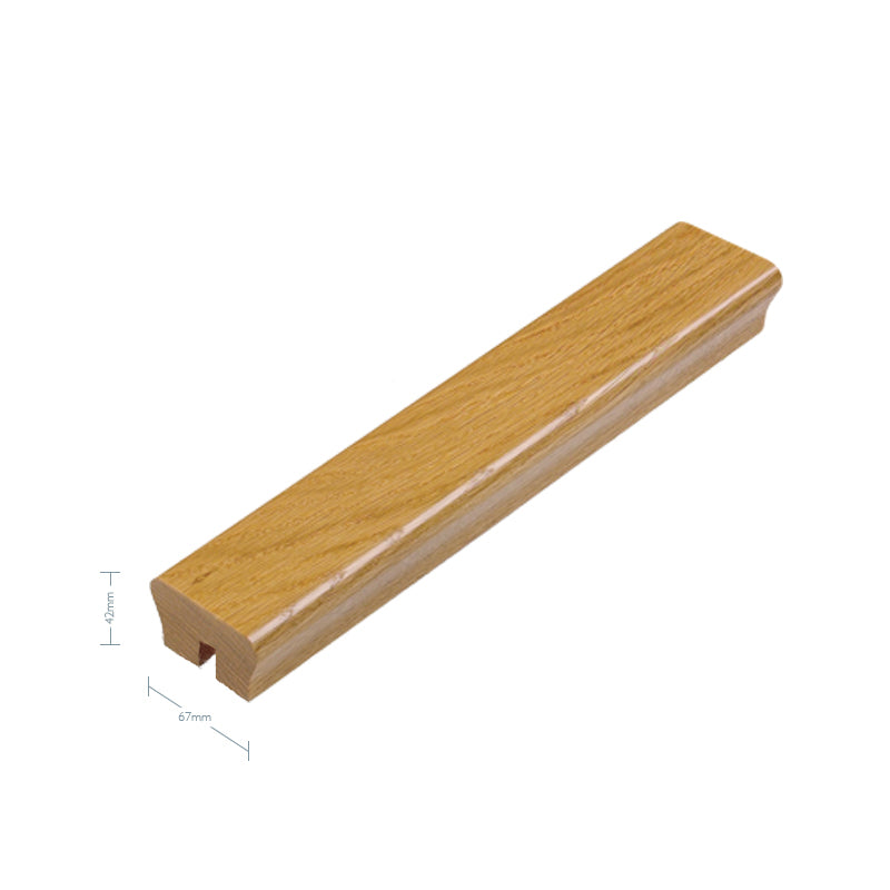 
                  
                    Oak Ikon Handrail - 67mm x 42mm - available without Groove, 10mm, 13mm,  32mm and 41mm Groove + Infill
                  
                