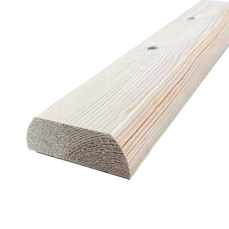 Pine Ikon Baserail - 70mm x 25mm - available without Groove, 10mm, 13mm,  32mm and 41mm Groove + Infill