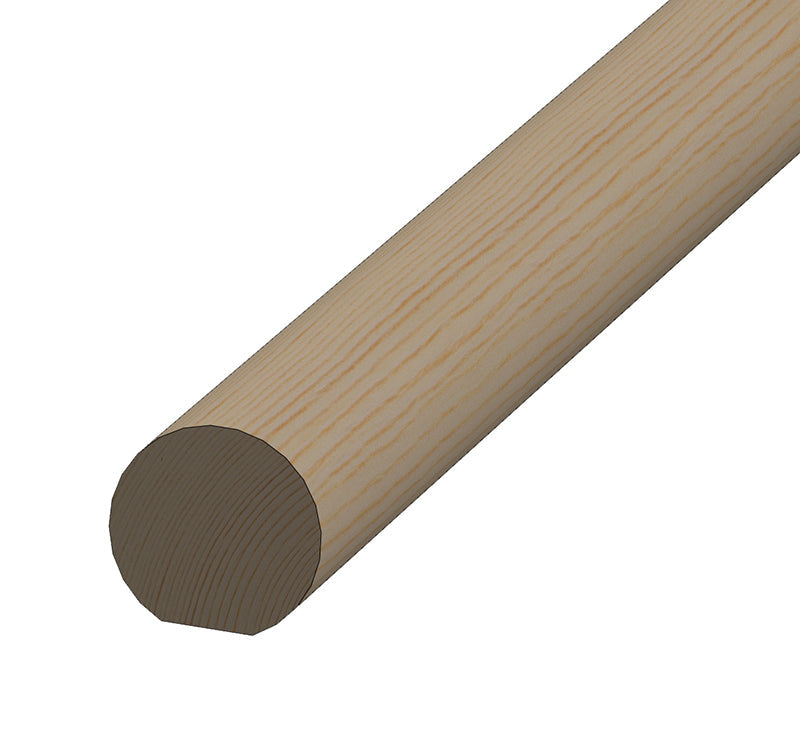 
                  
                    Pine Mopstick Handrail 4200mm x 46mm x 44mm With 20mm Wide Flat Bottom
                  
                