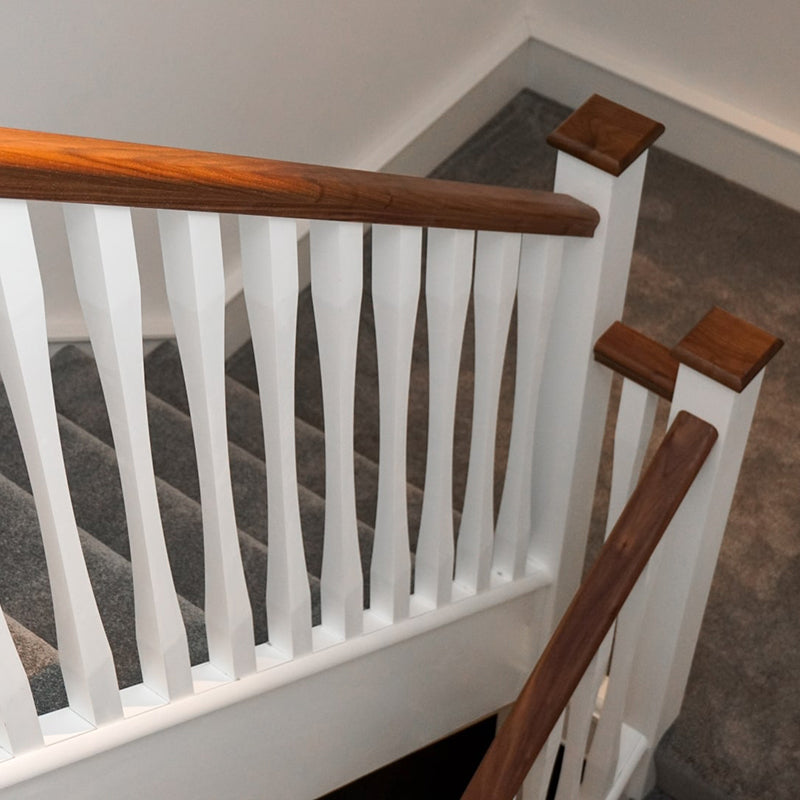 Modern staircase installation by Staircase Parts