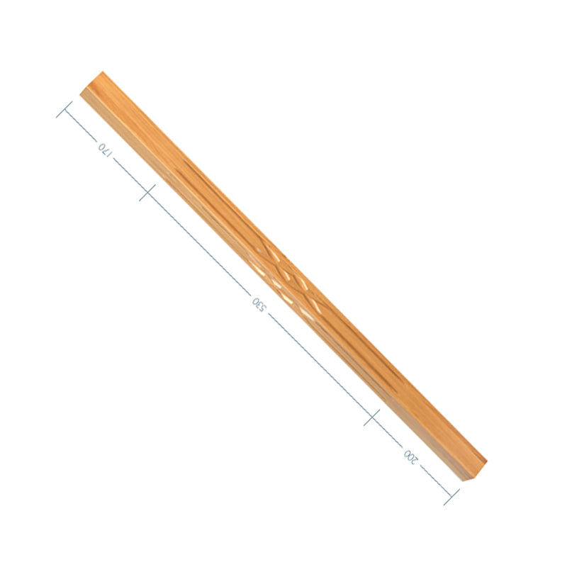 Oak Contour Interwoven Flute Baluster 900mm x 41mm x 41mm