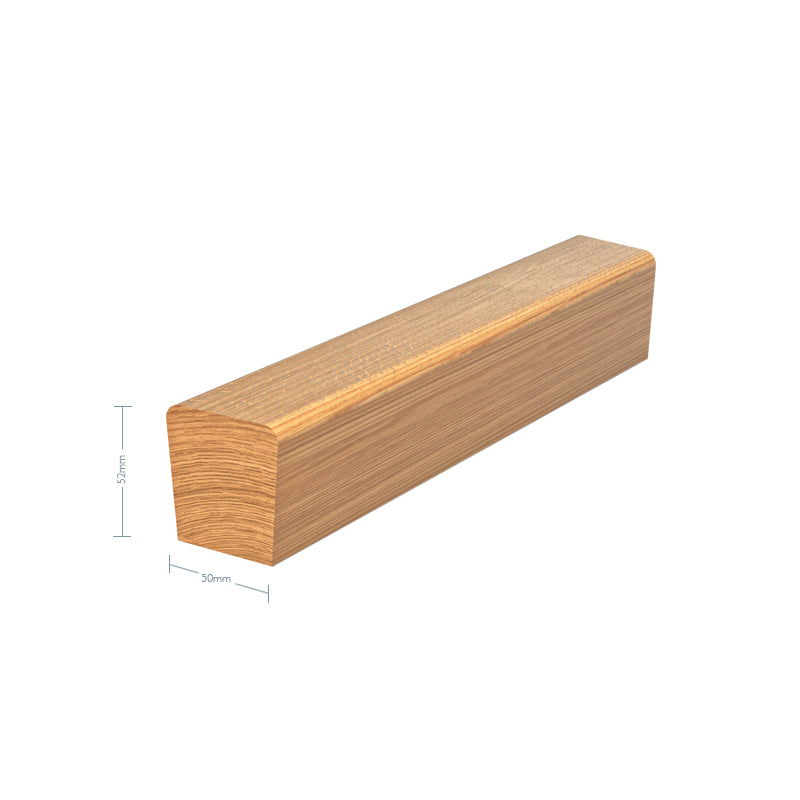 
                  
                    Oak Tapered Handrail 3600mm x 50mm x 52mm - No Groove
                  
                