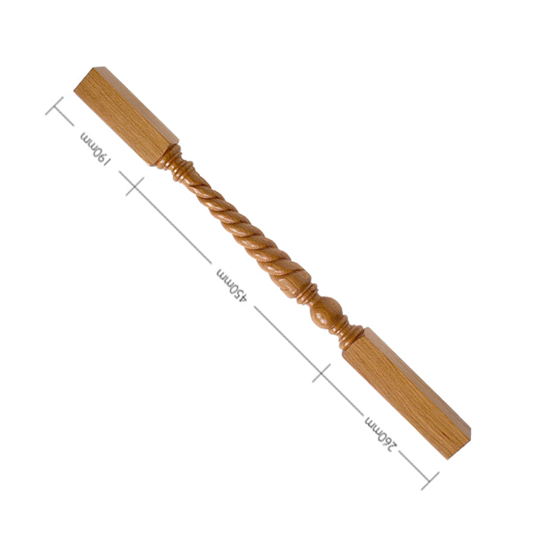 Oak Craftsmans Choice Trentham Twist Spindle 900mm x 56mm x 56mm