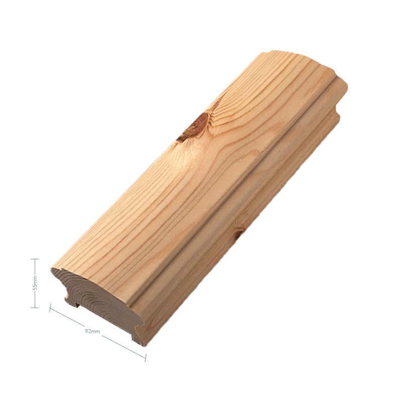 Pine Craftsmans Choice Handrail 1800mm x 92mm x 55mm - 56mm Groove + Infill