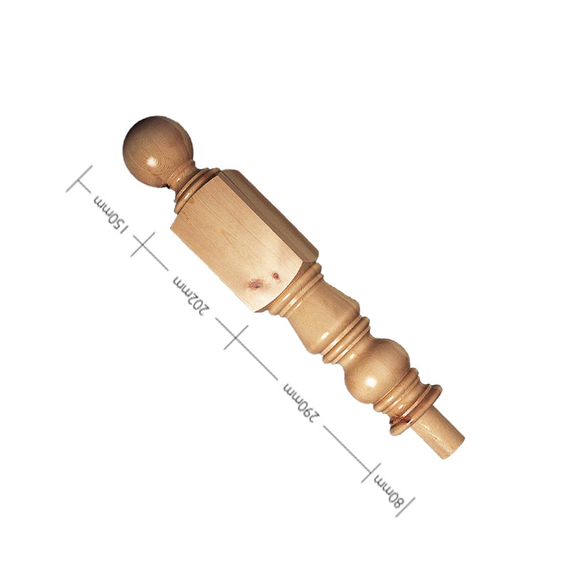 Pine Craftsmans Choice Trentham Turned Newel Turning & Cap 642mm x 117mm x 117mm - With 202mm Top Square