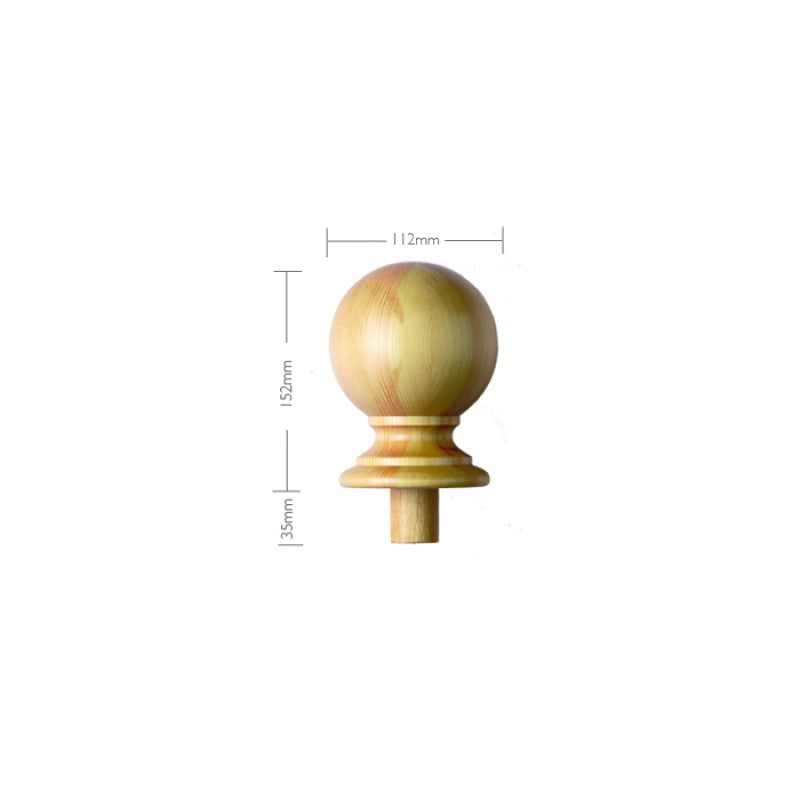 Pine Craftsmans Choice Trentham Newel Cap 152mm x 117mm x 117mm - Fits 117mm Newel